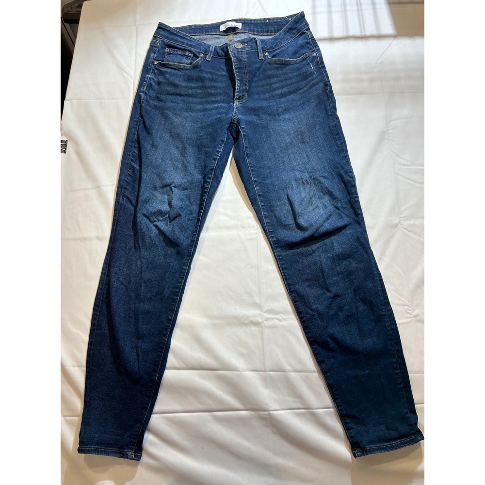 Loft Curvy Skinny Jeans Womens 28 6 Dark Wash Denim Slim Pockets High Rise